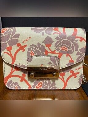 Furla Julia Crossbody Bag limited-edition floral print NWOT
